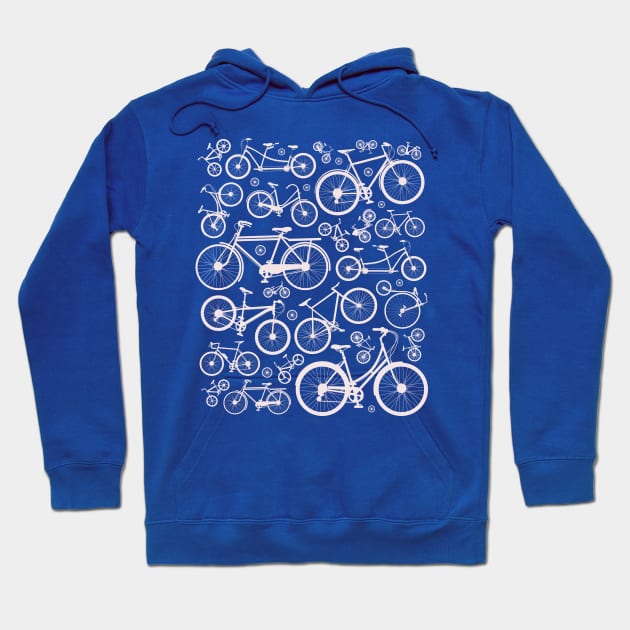 Bicycles Illustration // Bike Lover Cycling Enthusiast Hoodie by SLAG_Creative